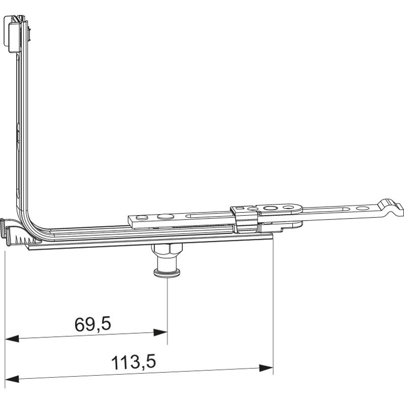Eckumlenkung waagr für 18 mm Falzluft SL*VE50* Produktbild BIGSKZ L
