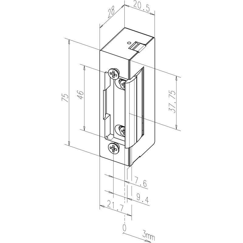 effeff Elektrischer Türöffner Modell *37* Produktbild BIGSKZ L