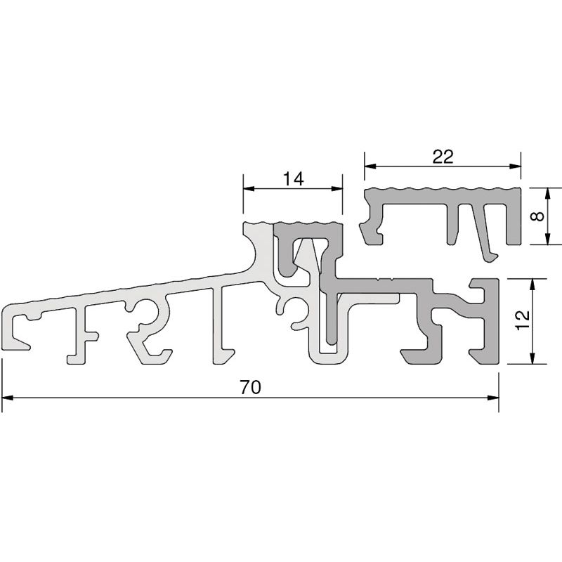 Türschwelle TS 57042 EV 1/grau Produktbild BIGSKZ L