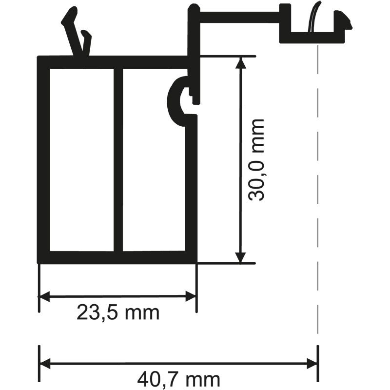 MENKE Fensterbankanschlussprofil 335 für Gealan Produktbild BIGSKZ L