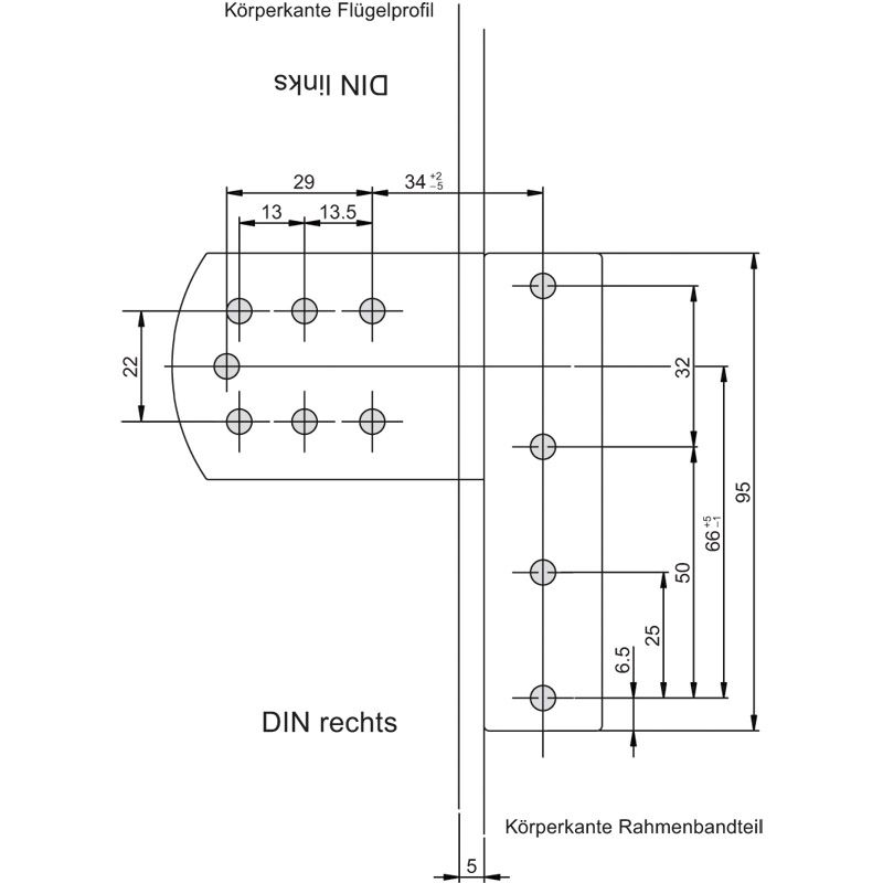 ROTO DoorLine Türband PS 23 (34 mm) Produktbild BIGSKZ L