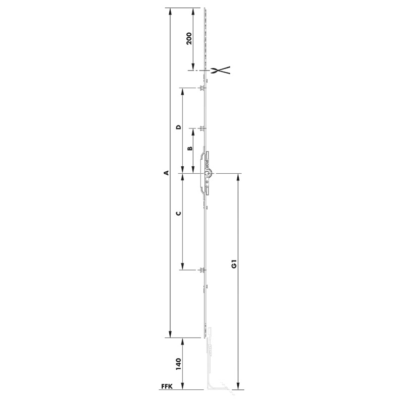 Getriebe 7 AF Gr 100/G500 1RS TS Krt25 Produktbild BIGSKZ L