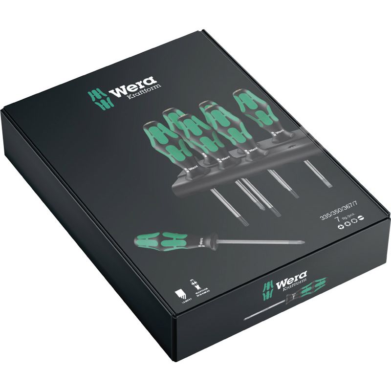 WERA Schraubendrehersortiment 334 LS/PH mit Rundklinge 6-tlg. Produktbild BIGSKZ L
