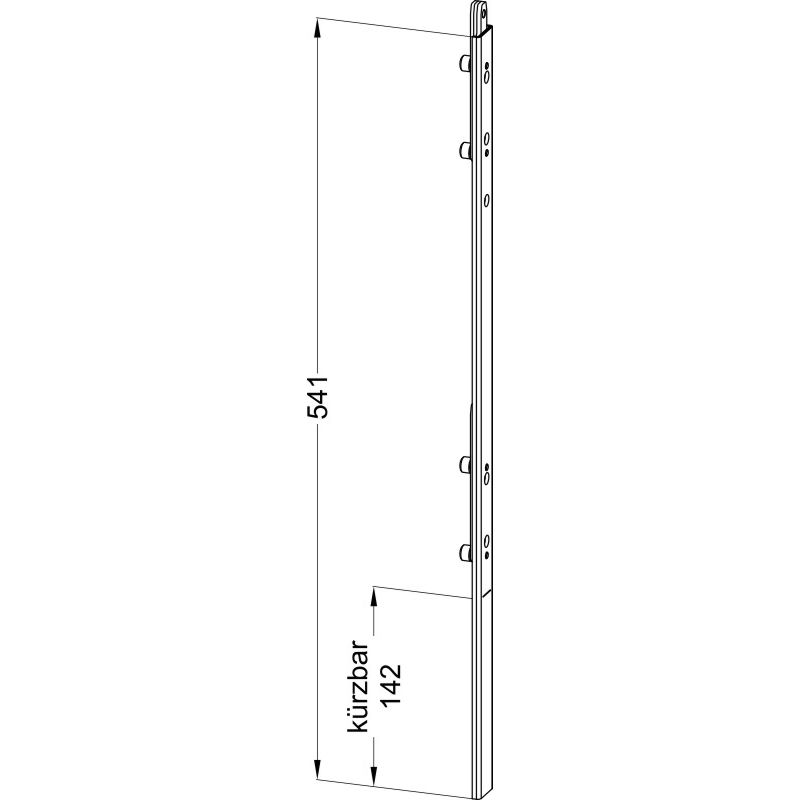 WINKHAUS Anschlussschiene T-ASS-A U26 BN13-5,5-541 lang Produktbild BIGSKZ L