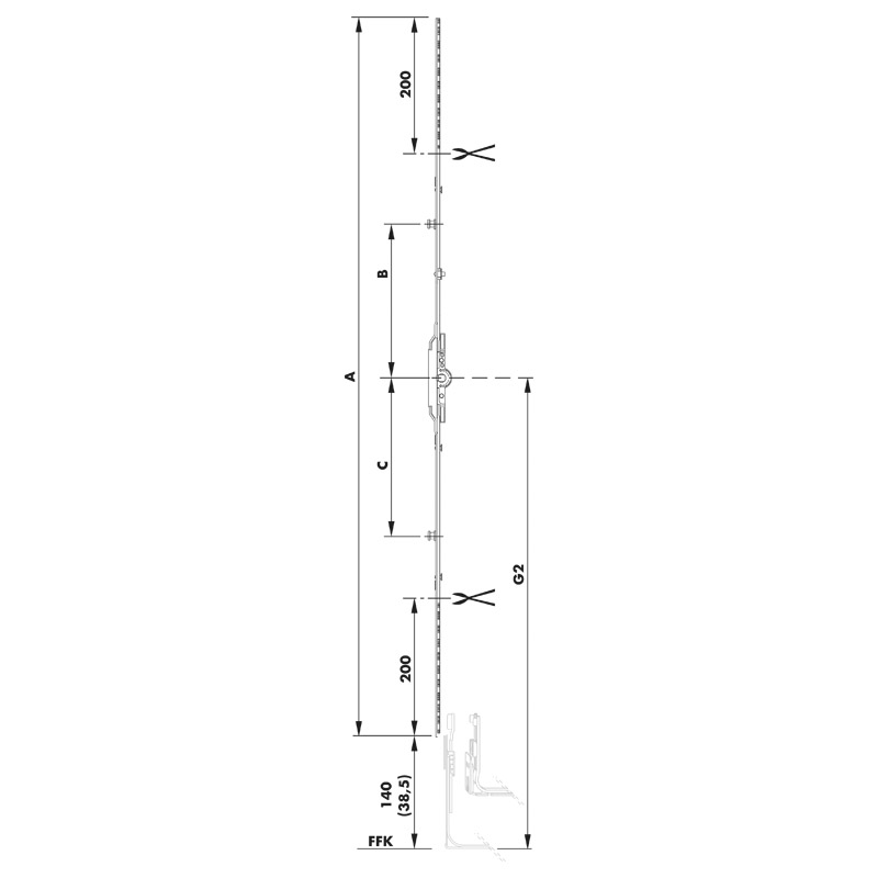 Getriebe 7 AF Gr 120 1RS TS K25 Produktbild BIGSKZ L