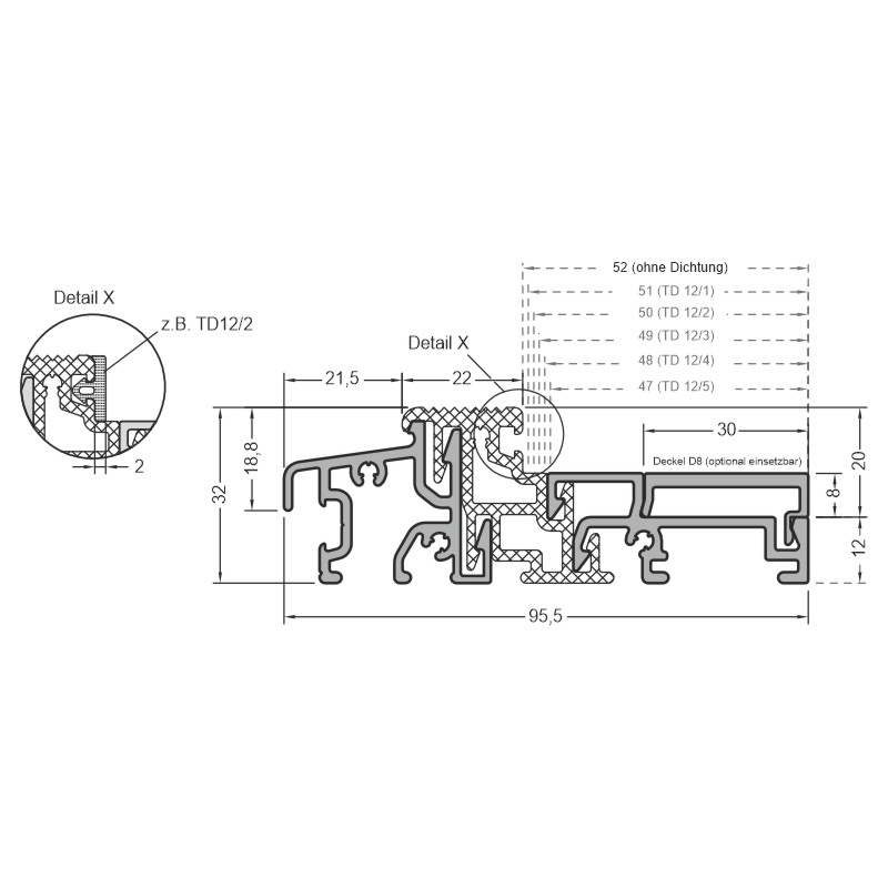 Bodenschwelle Weser 95/32 TI FM47-52 EV1 Produktbild BIGSKZ L