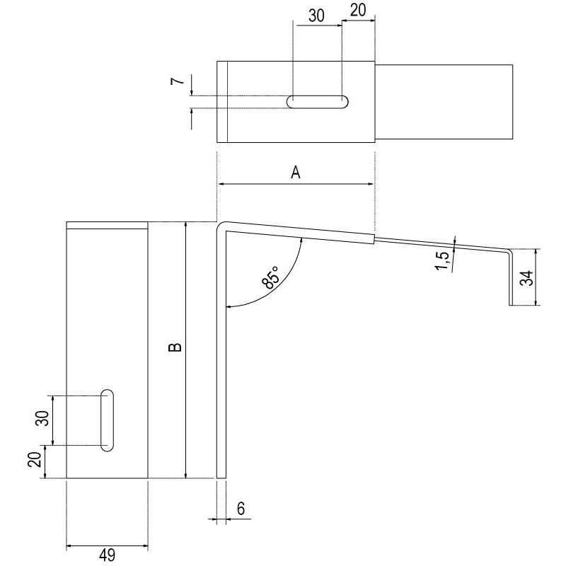 greenteQ Schenkel 150/200 mm Produktbild BIGSKZ L