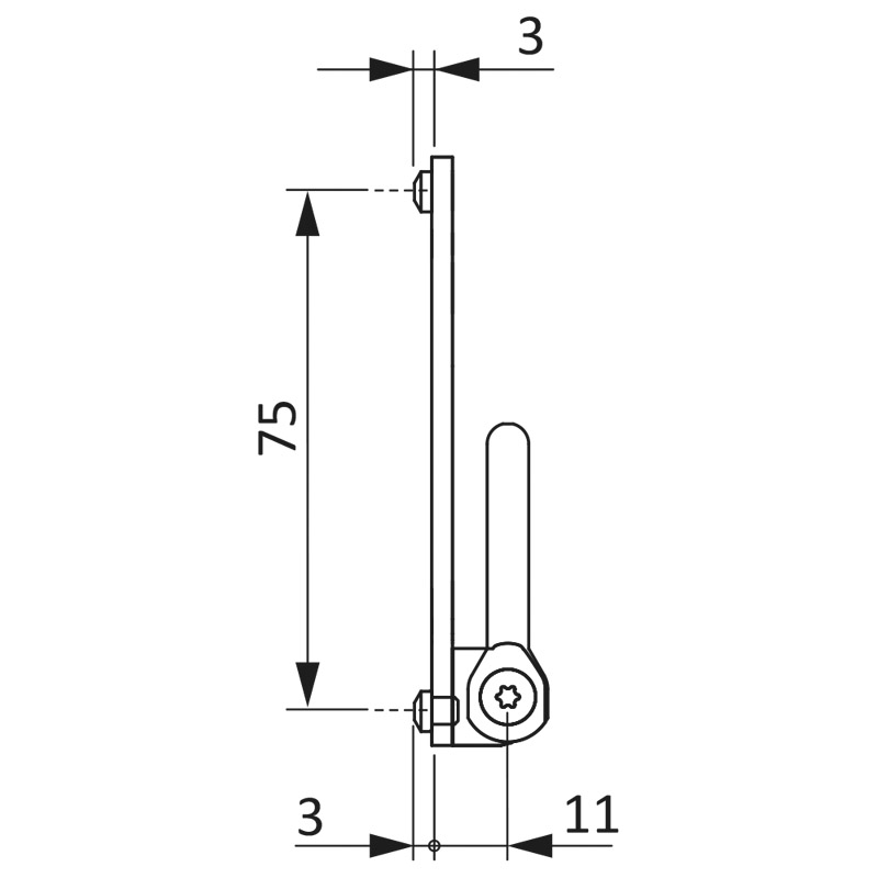 Ecklager KF D6x3/3 TS Ral 9016 K100 Produktbild BIGSKZ L
