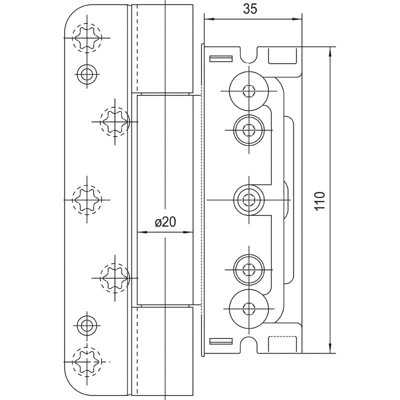 SIMONSWERK Haustürband BAKA Protect 4010 3D FD Produktbild BIGSKZ L