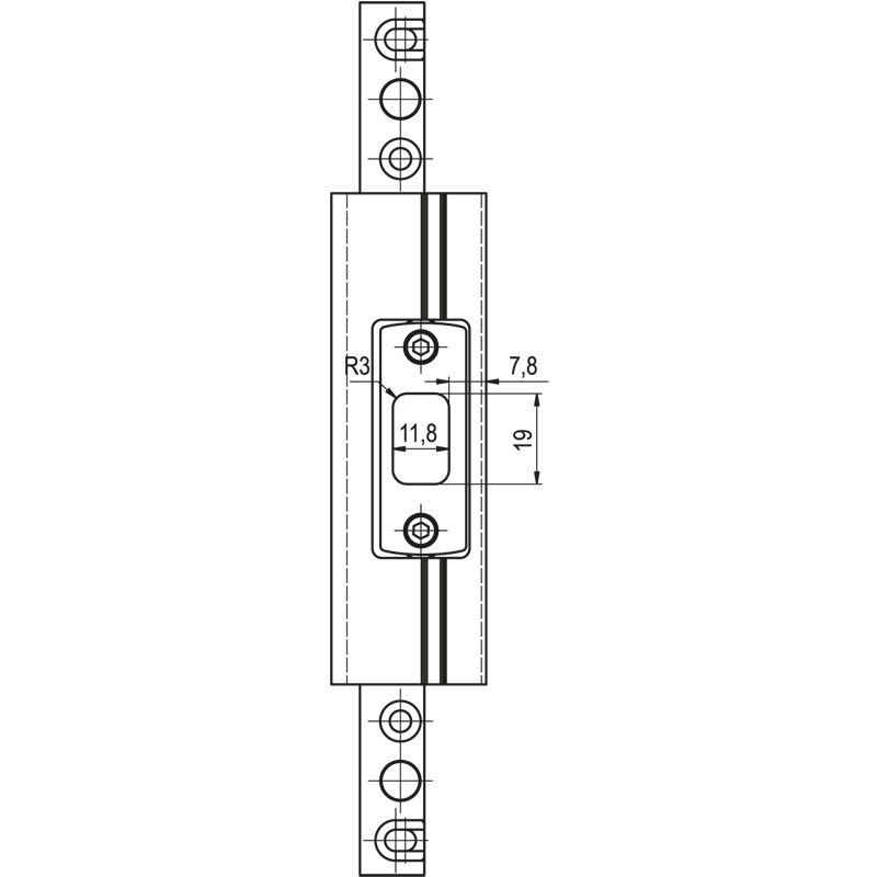 greenteQ Deckelbrücke verstellbar AM=7,8mm EV1 Produktbild BIGSKZ L