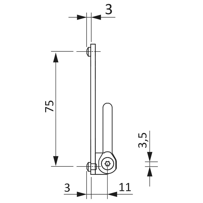 Ecklager KF D3x3/3 TS Ral 9016 K100 Produktbild BIGSKZ L