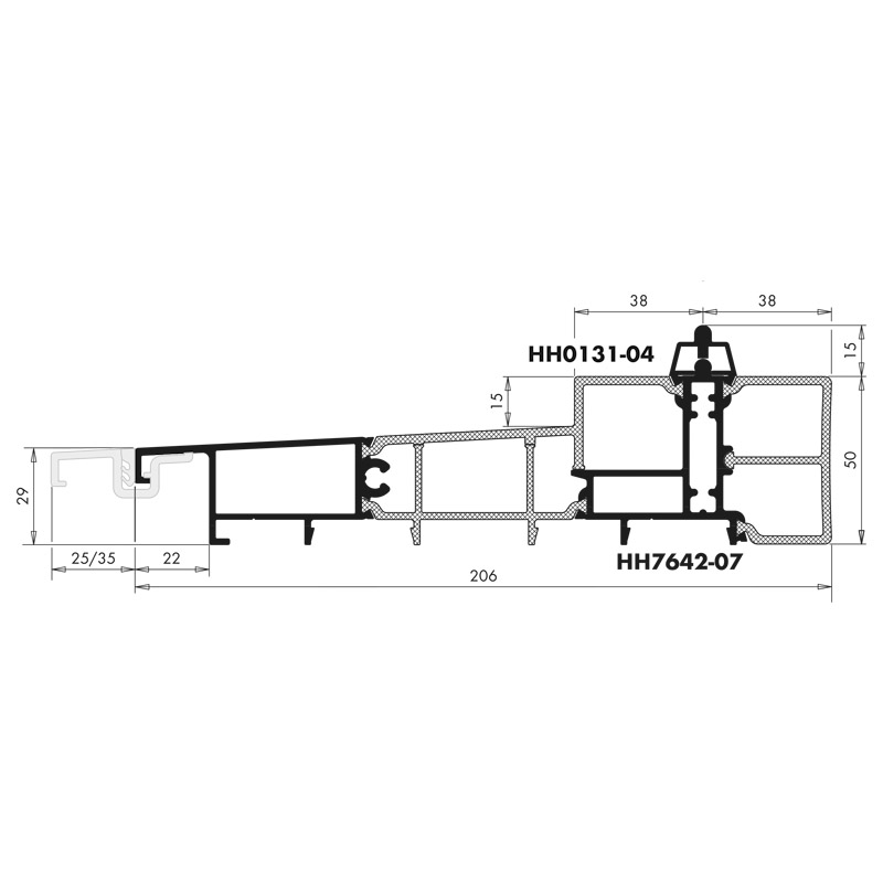 Bodenschwelle HH7642-07 Gr 670 EV1 Produktbild BIGSKZ L