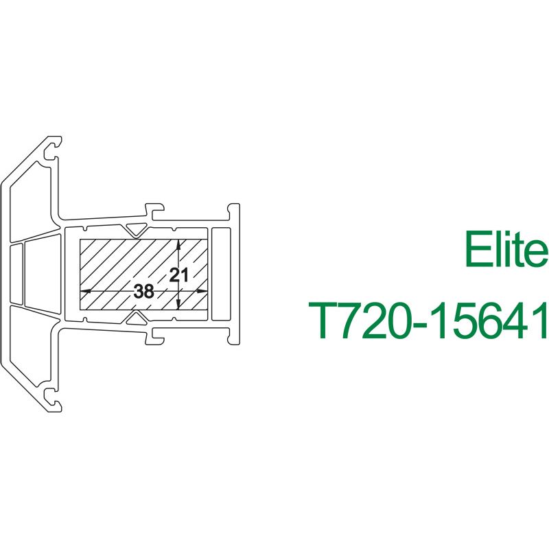 greenteQ Füllstück 21x38x1000 mm Inoutic KBE Salamander Produktbild BIGSKZ L