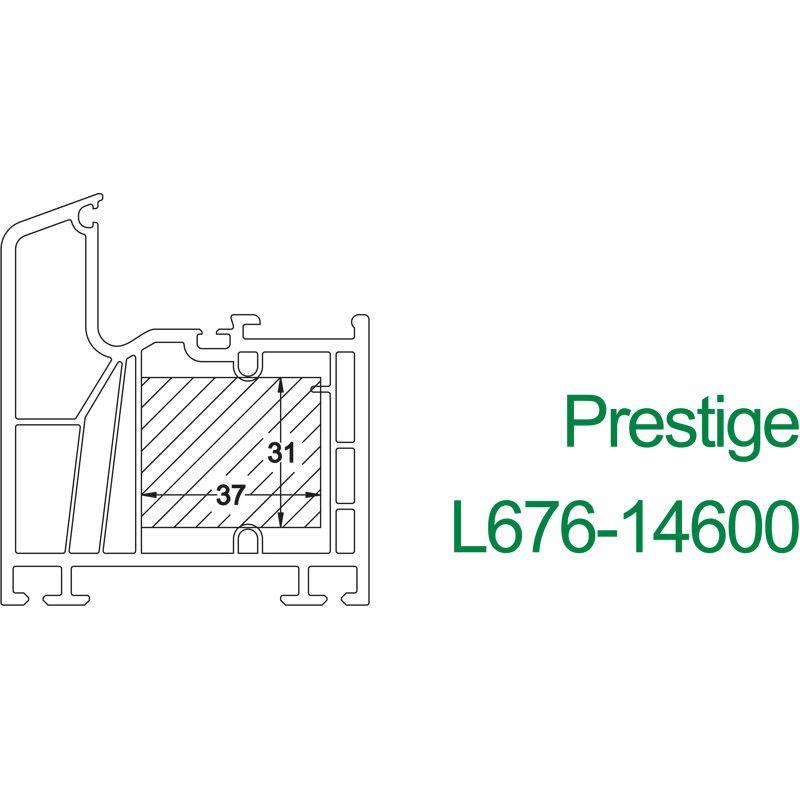 greenteQ Füllstück 31x37x1000 mm Inoutic Veka Produktbild BIGSKZ L