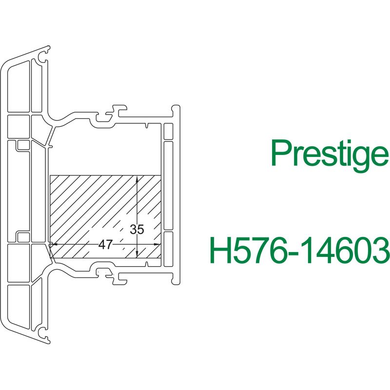 greenteQ Füllstück 35x47x1000 mm Gealan Inoutic Produktbild BIGSKZ L