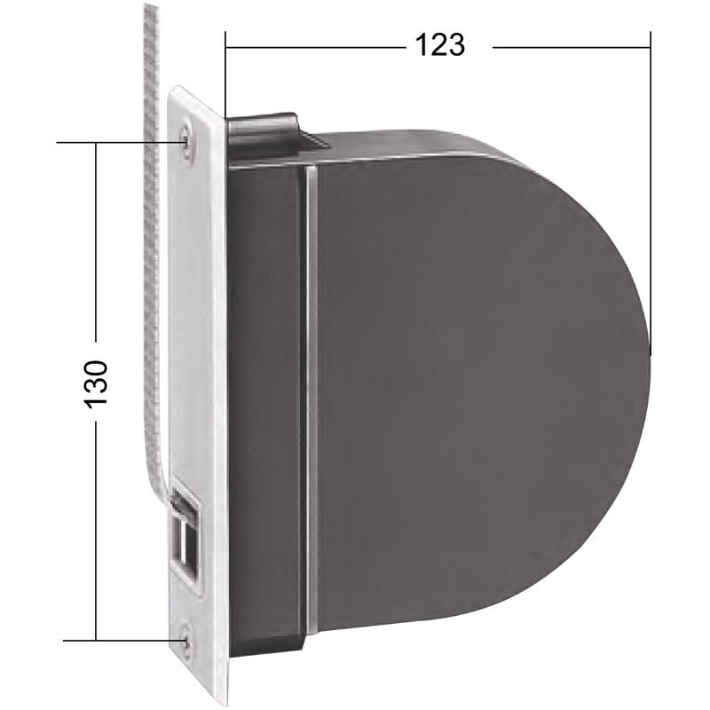 Gurt-Einlassgurtwickler LA 130 mm ohne Gurt Produktbild BIGSKZ L