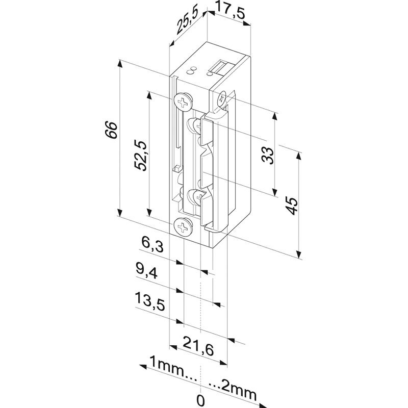 effeff Elektrischer Türöffner Modell *118E.13B ProFix® 2* Produktbild BIGSKZ L