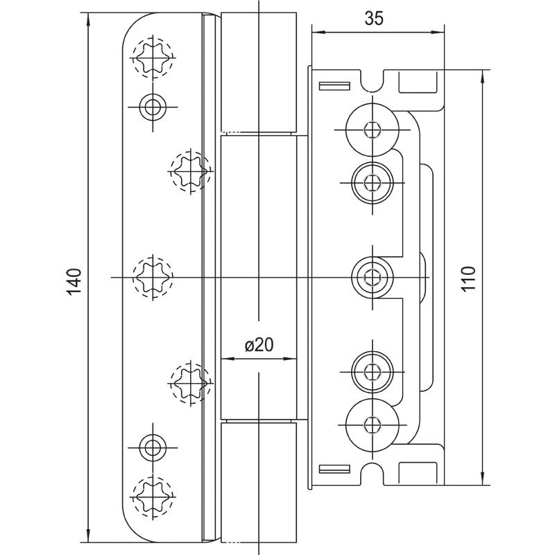 SIMONSWERK Haustürband BAKA Protect 4030 3D FD Produktbild BIGSKZ L