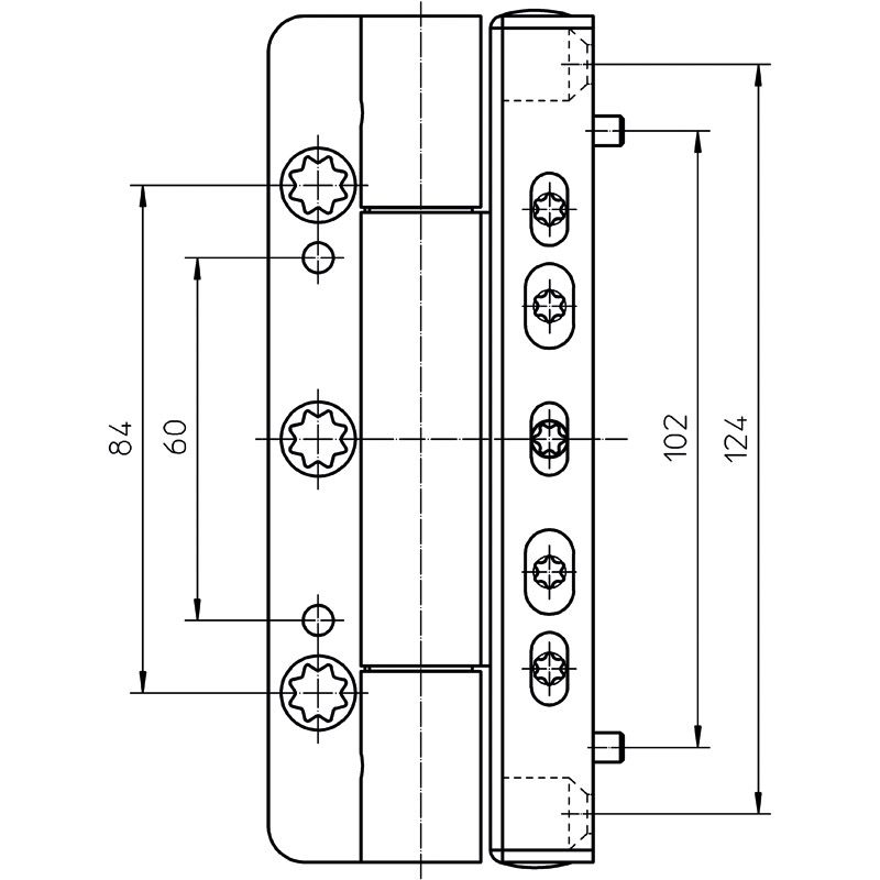 SIMONSWERK Haustürband SIKU RB 5010 3D Produktbild BIGSKZ L