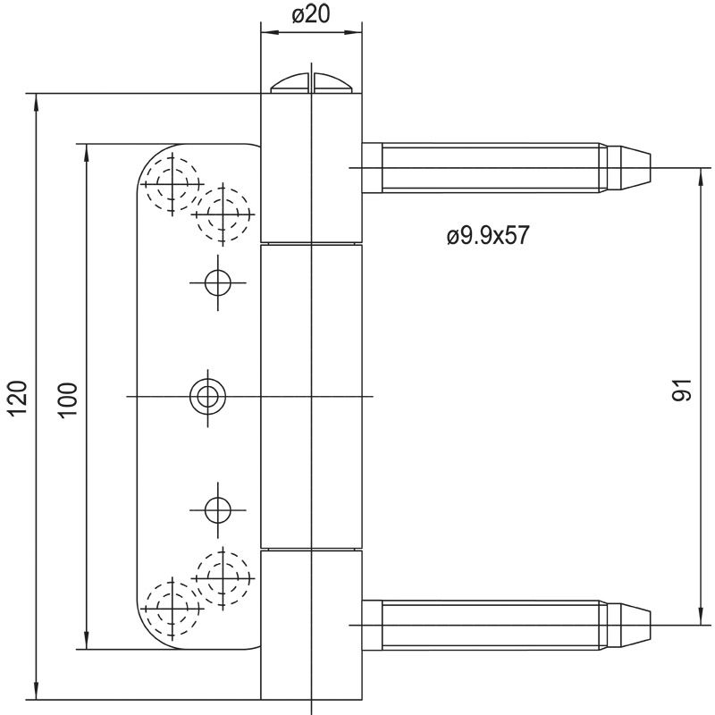 SIMONSWERK Haustürband BAKA Protect 2040 2D FD Produktbild BIGSKZ L