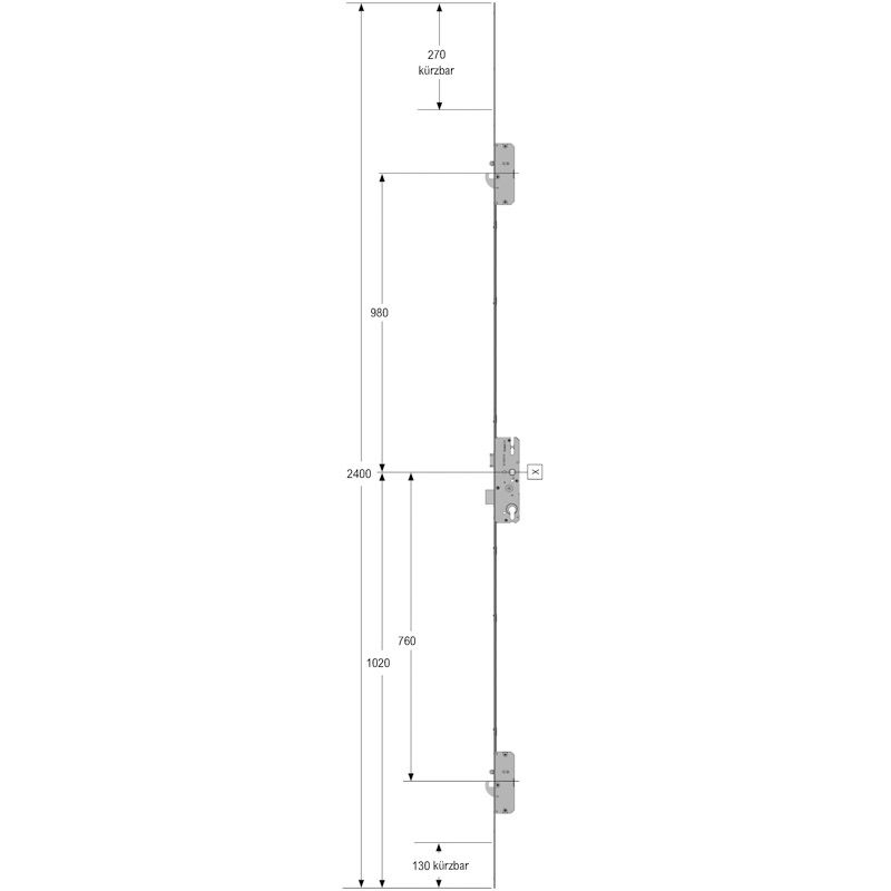 Mehrfachverriegelung schlüsselbetätigt MFS AS2750SL-R--QP6-24S45928MLR31B003U1 Produktbild BIGSKZ L