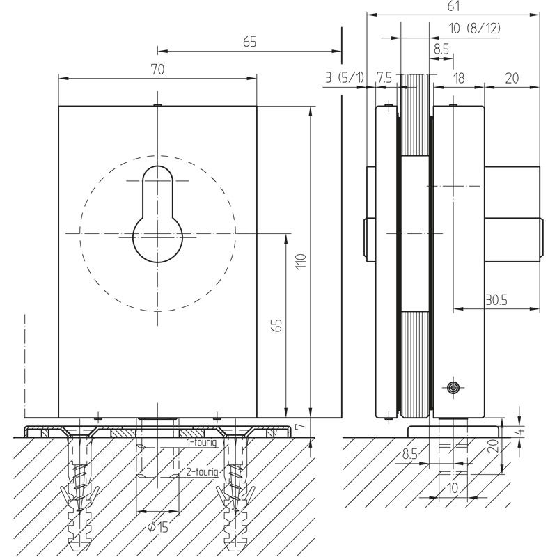 DORMA Eckschloss Universal Produktbild BIGSKZ L