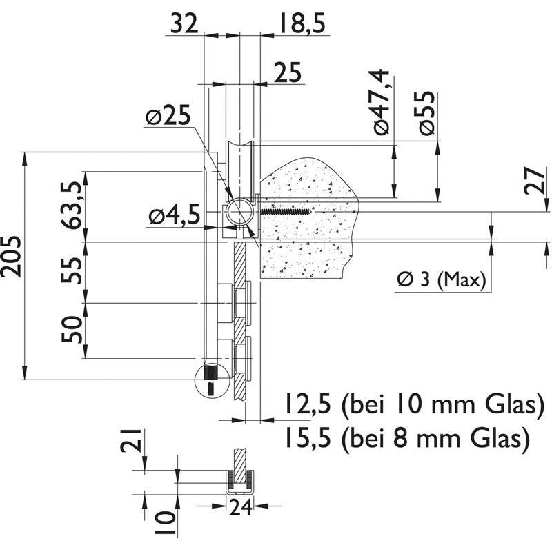 HERMAT Schiebetürbeschlag Serie 9040 TORBOLE SAFECLOSE Produktbild BIGSKZ L