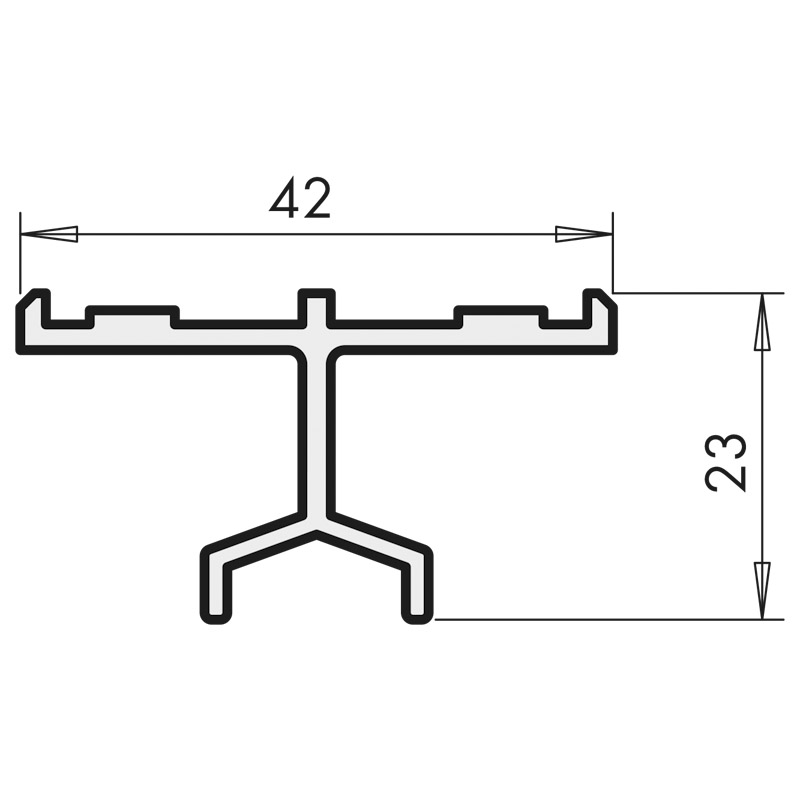 Führungsschiene HH 0130/04 Gr 350 silber Produktbild BIGSKZ L