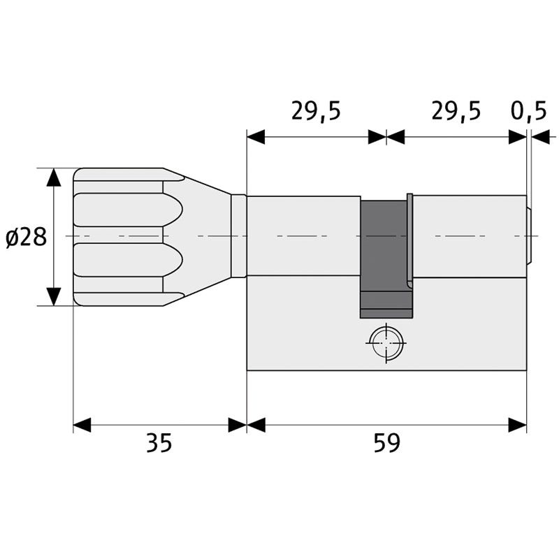 Knaufzylinderumbauset EC 550/EC 660 LG 30 Produktbild BIGSKZ L