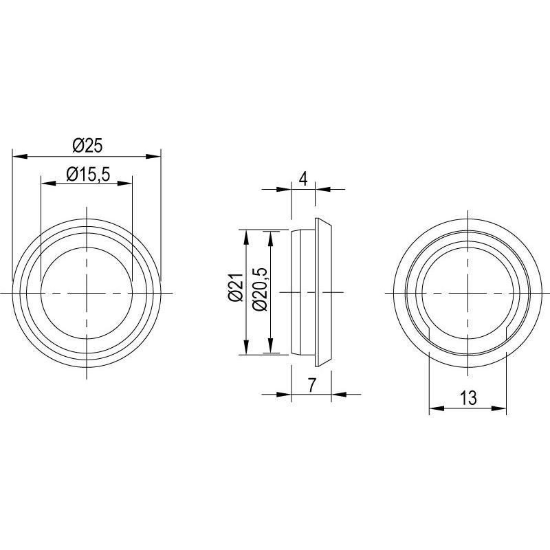 greenteQ Schlüsselbuchse 25 mm ER Produktbild BIGSKZ L