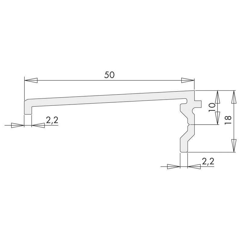 SIEGENIA Wetterschenkel ECO PASS B50 Produktbild BIGSKZ L