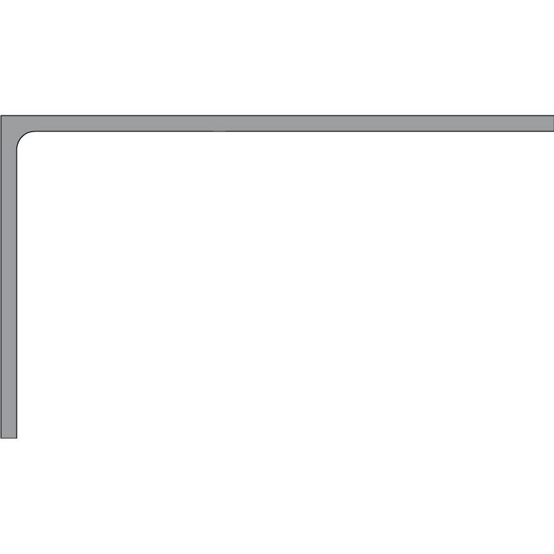Anschlusswinkel 625503 60x35x1,8 mm blank Produktbild BIGSKZ L