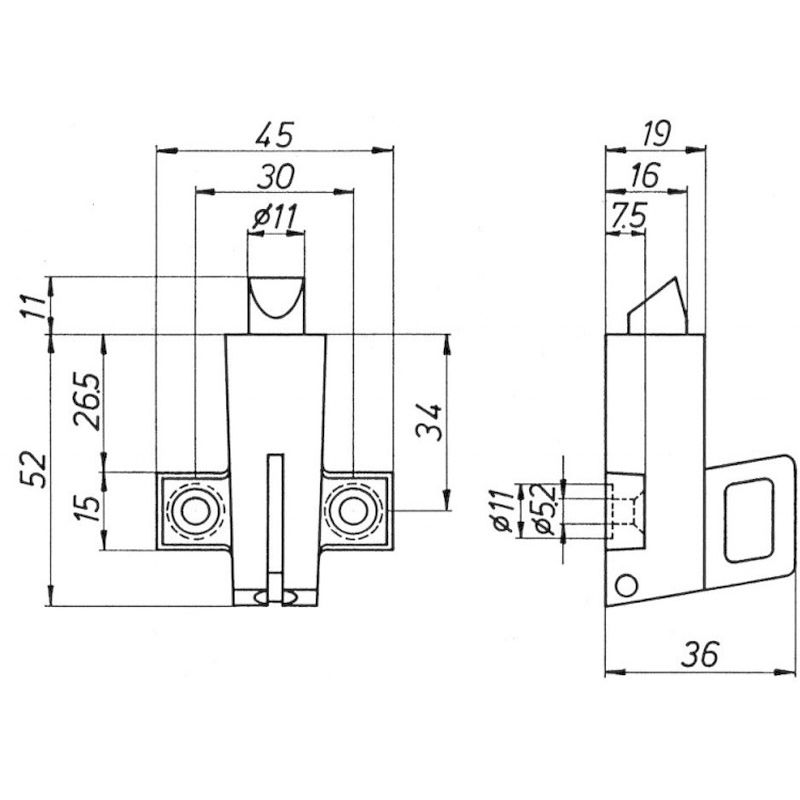 Oberlichtschnäpper 7129 silb elox Produktbild BIGSKZ L