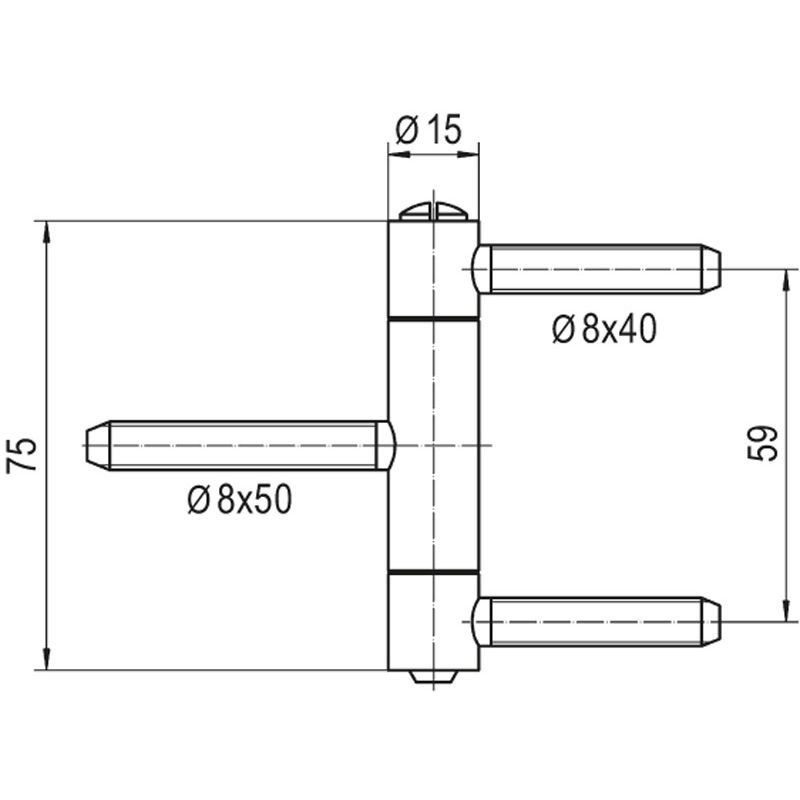 SIMONSWERK Einbohrband BAKA C 1-15 WF Produktbild BIGSKZ L