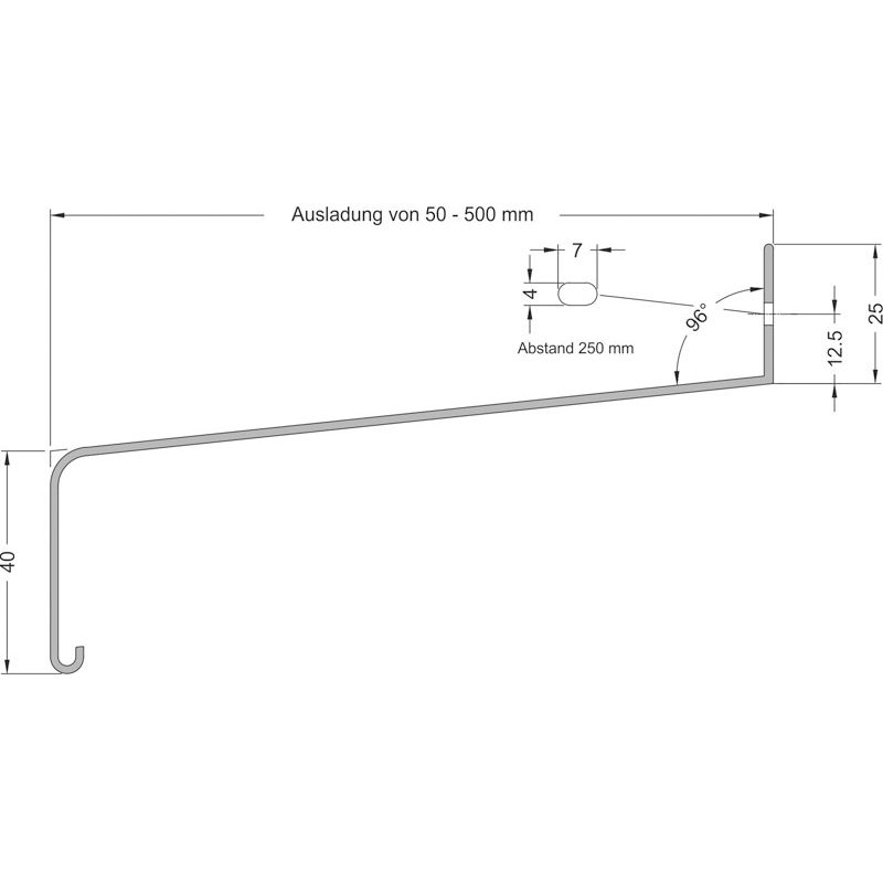 Aussenfensterbank VBH 400 Aluminium G214 mittelbronze Produktbild BIGSKZ L