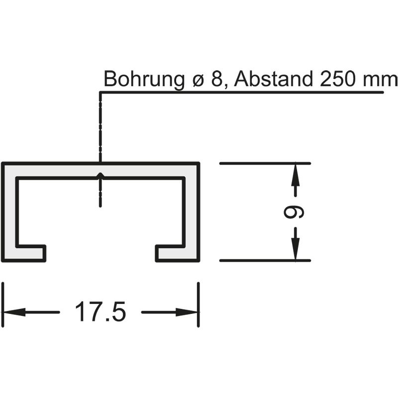 GUTMANN Türschwellenprofil UP 32 für den Innenbereich Produktbild BIGSKZ L
