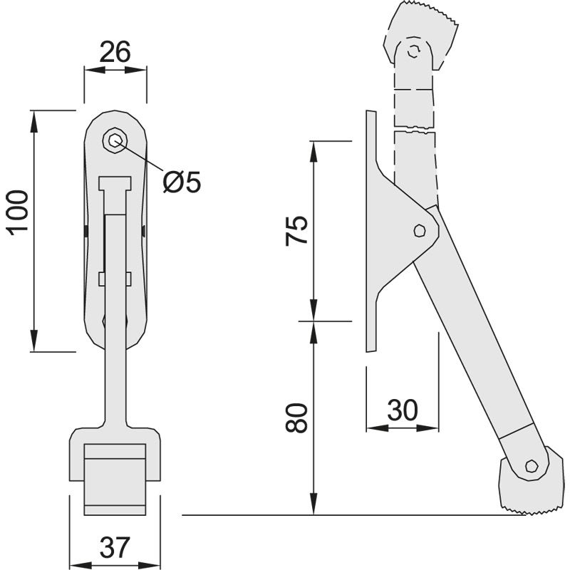KWS Türfeststeller *1060* Produktbild BIGSKZ L