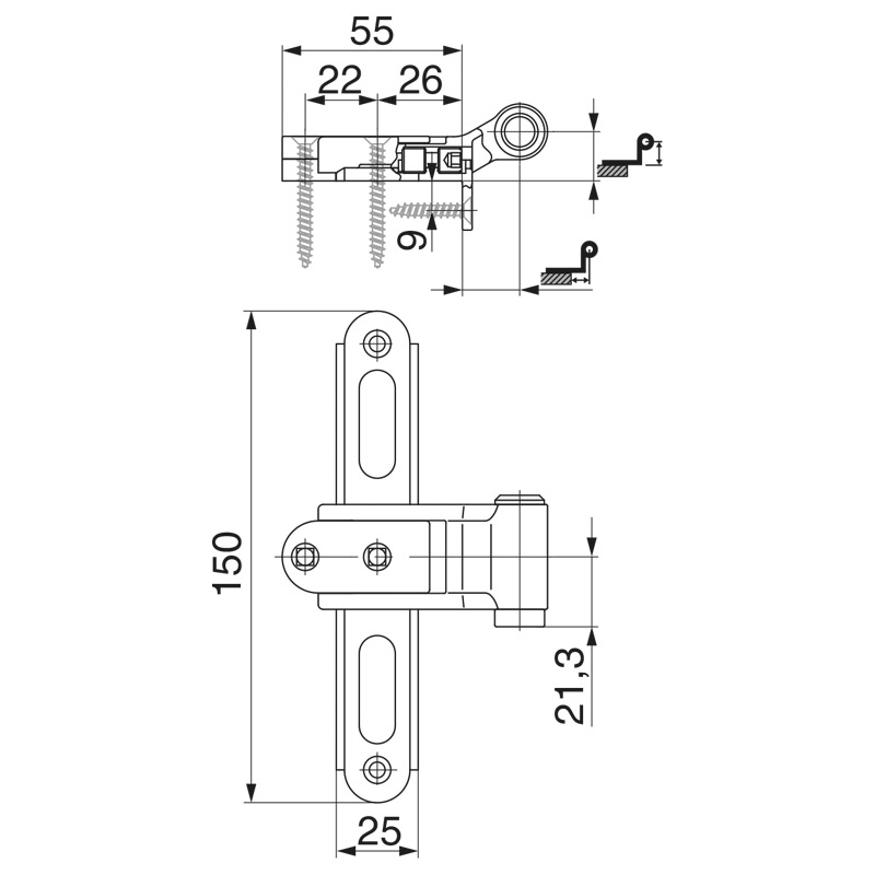Maco Kreuzband fix Kr15/AT18 schwarz-S Produktbild BIGSKZ L