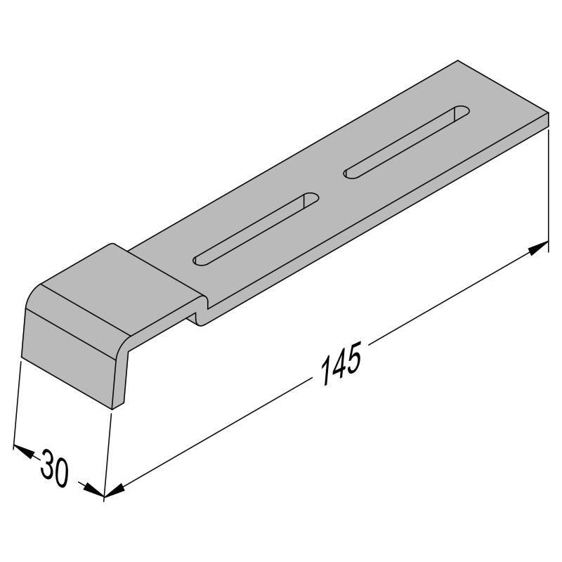 Fensterbankhalter RS25 zu VBH250 Produktbild BIGSKZ L