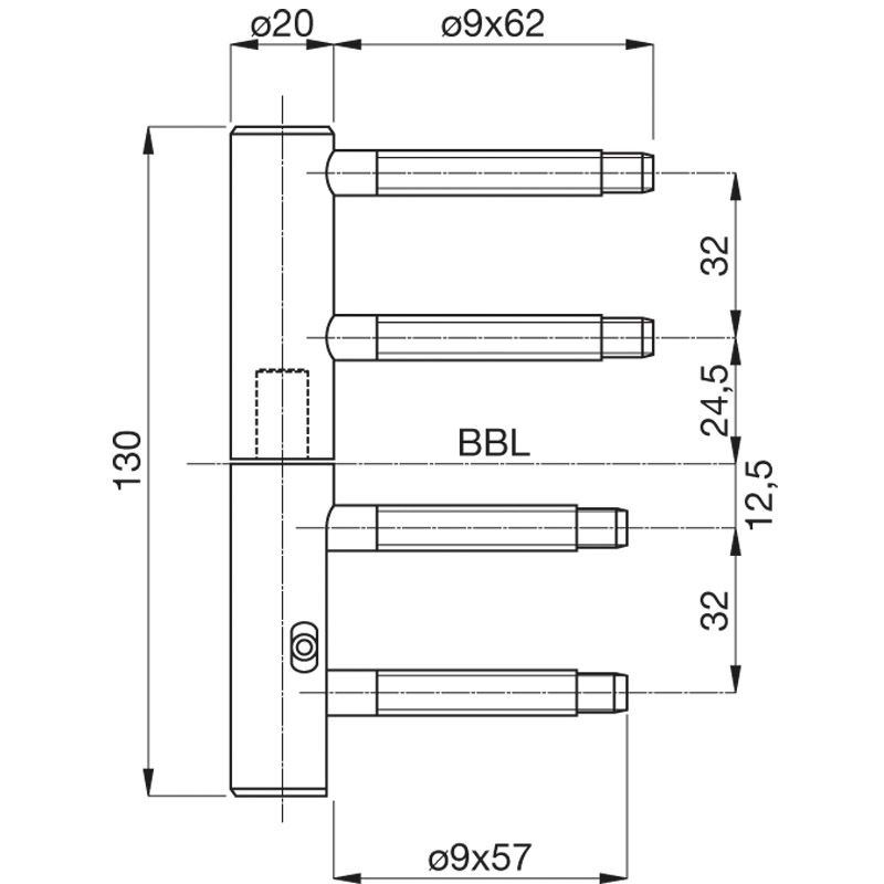 ANUBA Haustürband Triplex 220-3D TR220SM-RA Produktbild BIGSKZ L