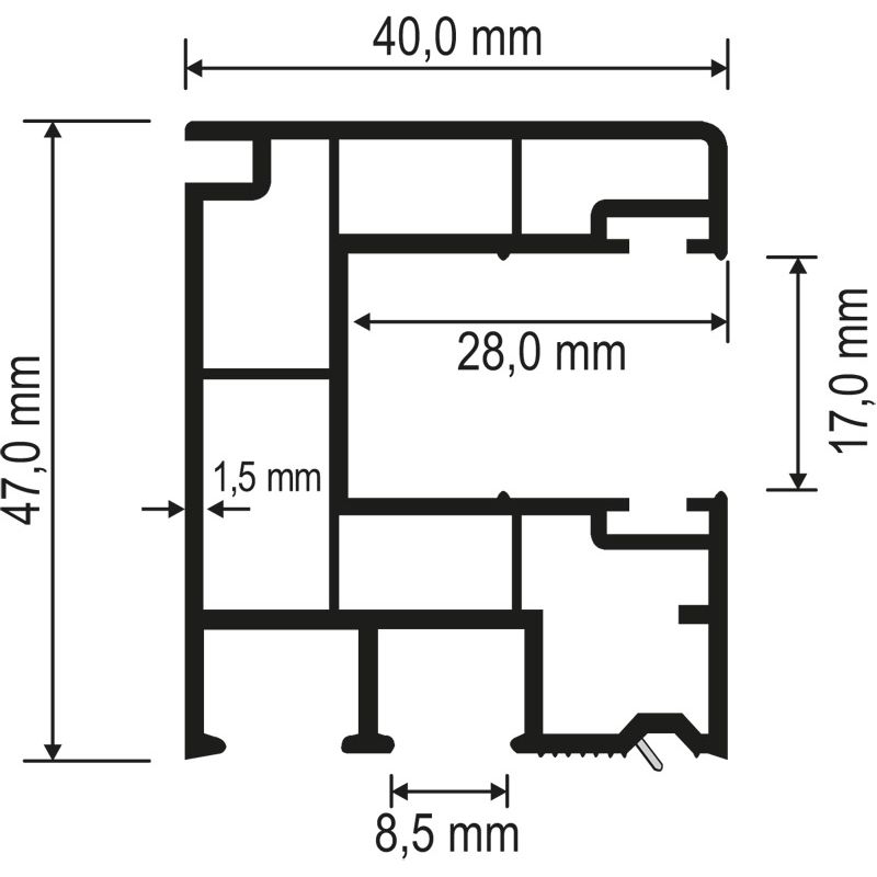 MENKE PVC-Rollladenführung 930 Produktbild BIGSKZ L
