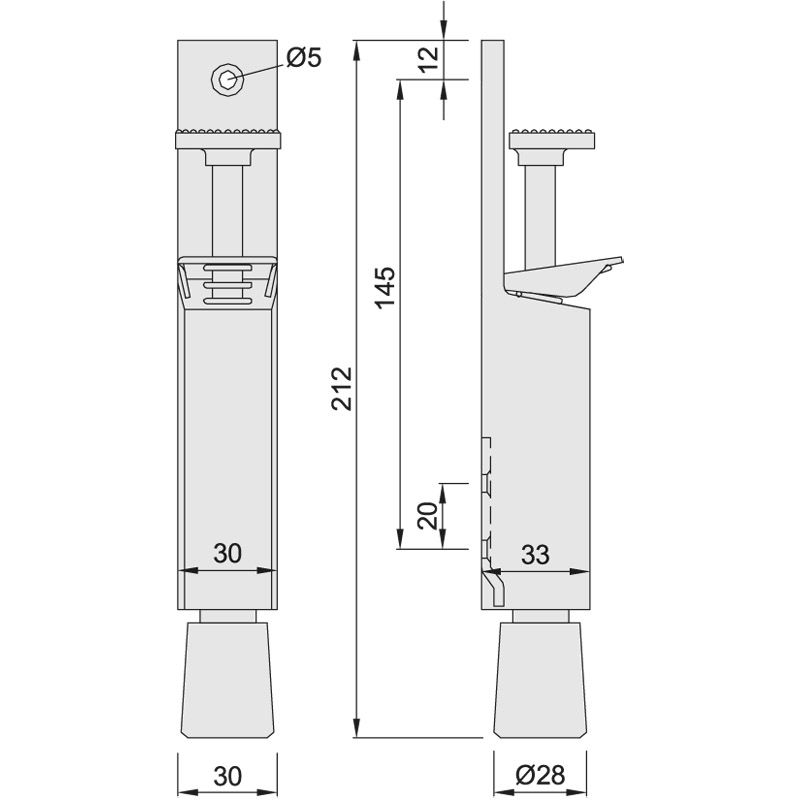 KWS Türfeststeller *1033* Produktbild BIGSKZ L