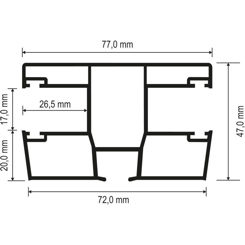 MENKE PVC-Doppelrollladenführung 939 Produktbild BIGSKZ L