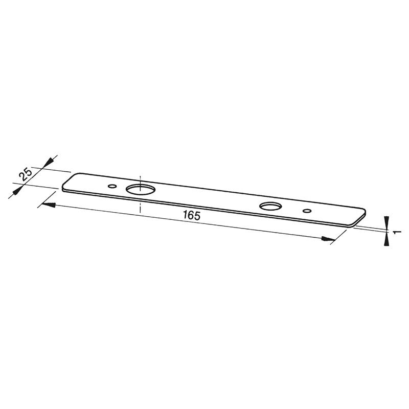 DORMAKABA Abdeckplatte 8064 Produktbild BIGSKZ L