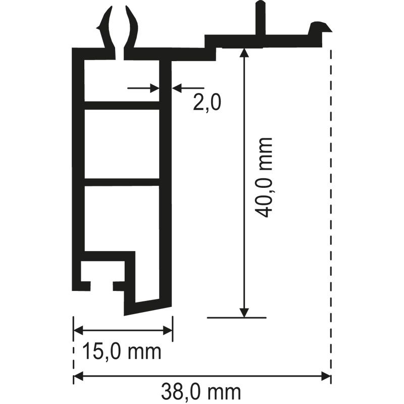 MENKE Fensterbankanschlussprofil 392 für Aluplast/Schüco Produktbild BIGSKZ L