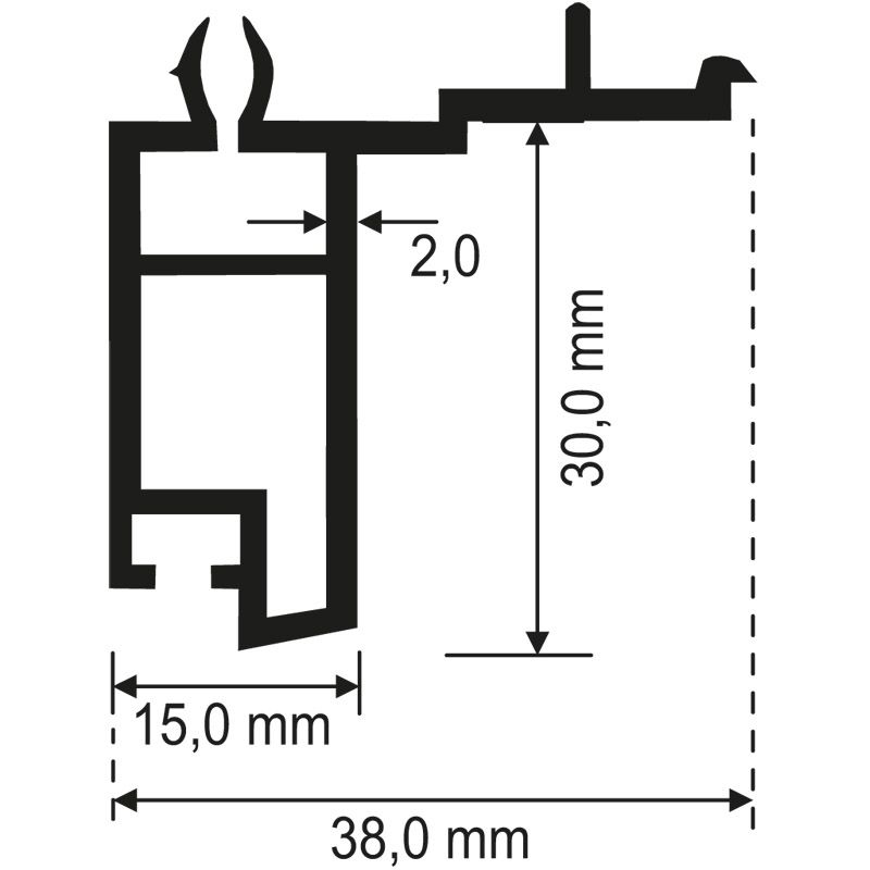 MENKE Fensterbankanschlussprofil 391 für Aluplast/Schüco Produktbild BIGSKZ L