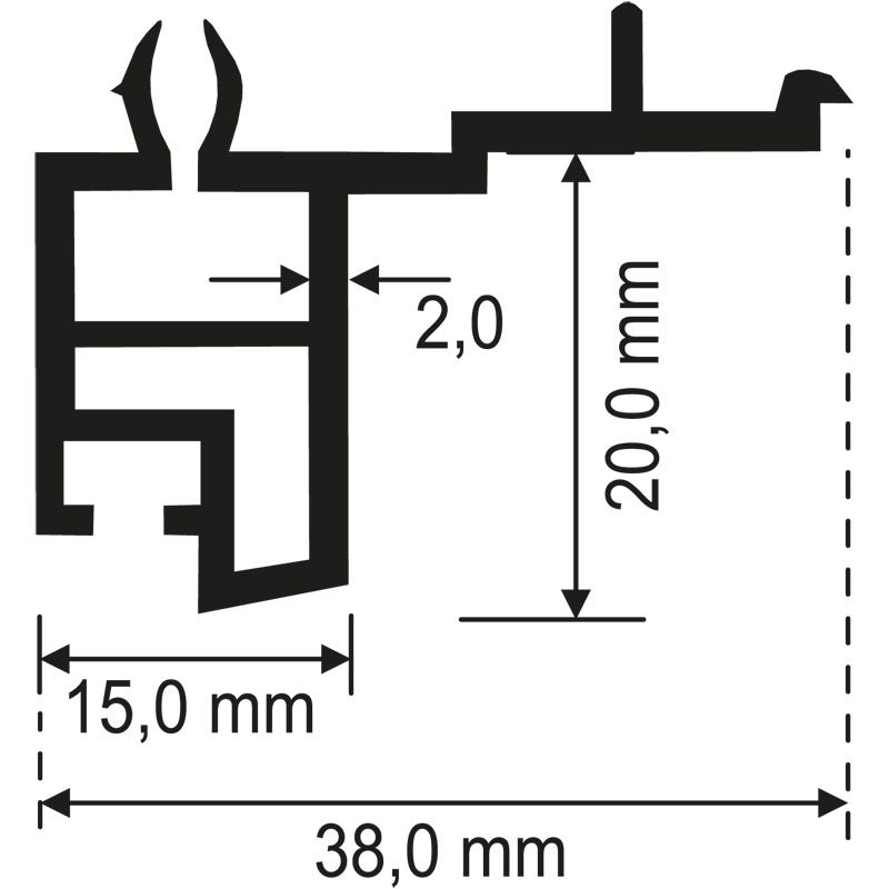 MENKE Fensterbankanschlussprofil 390 für Aluplast/Schüco Produktbild BIGSKZ L