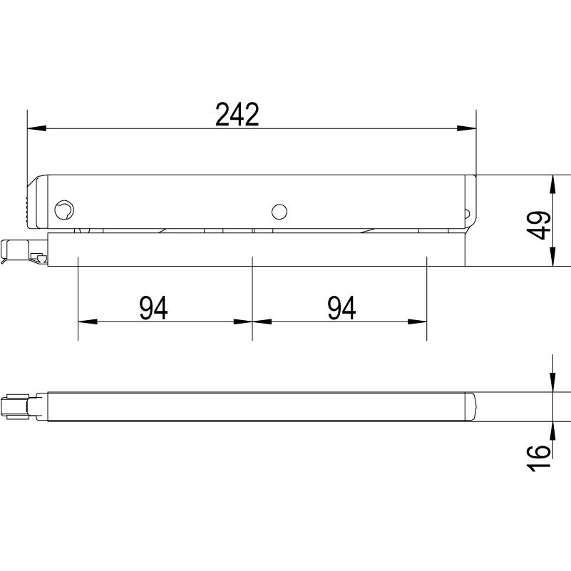 Geze OL 90 N Schere mit Flügelbock Produktbild BIGSKZ L