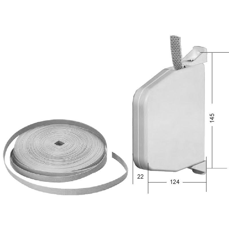 MINI-Aufschraubschwenkwickler mit Gurt 5 m 14550/14551 Produktbild BIGSKZ L