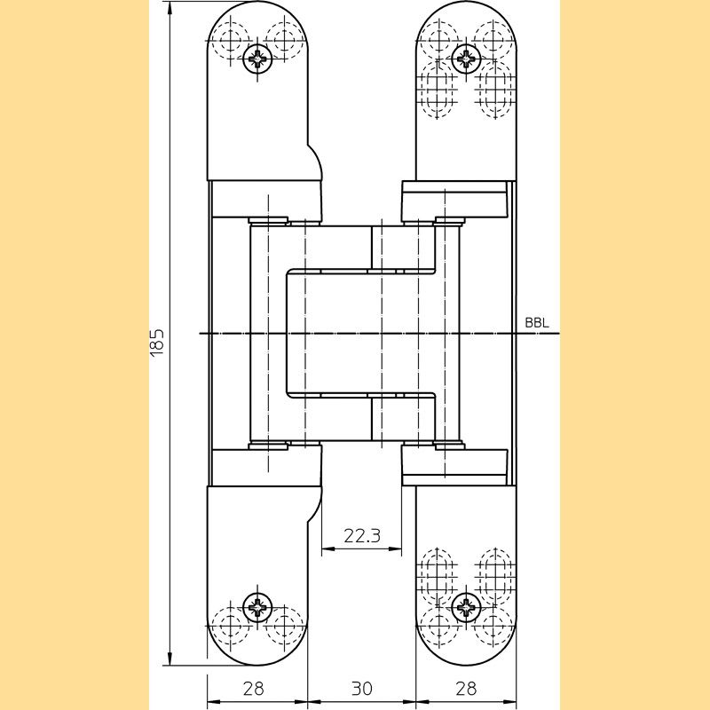 SIMONSWERK Objektband TECTUS TE 541 3D FVZ Produktbild BIGSKZ L